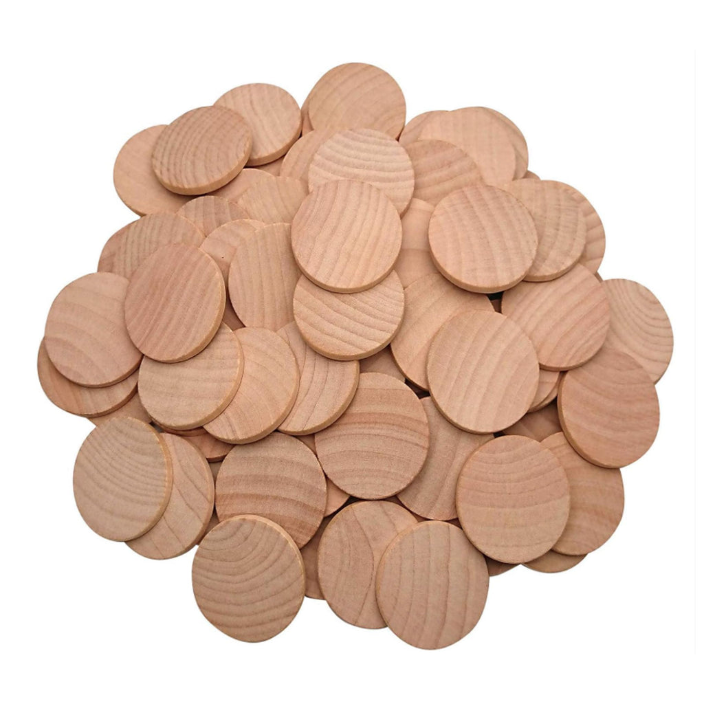 Round Wood Coins