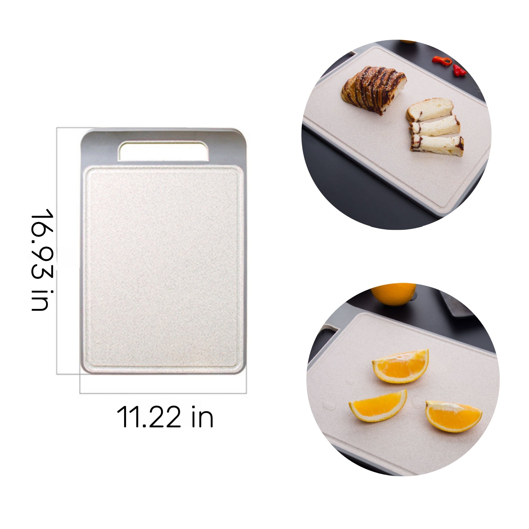 Natural Wheat Straw Chopping Board