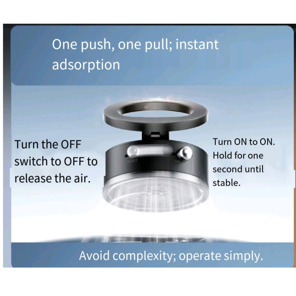 360 Car Phone Mount Magnetic Suction Foldable Strong Hold