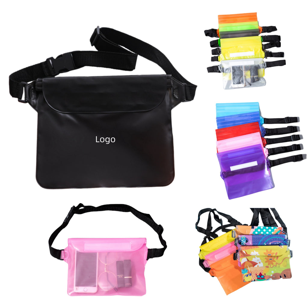 Large Waterproof Pouch With Adjustable Waist Strap