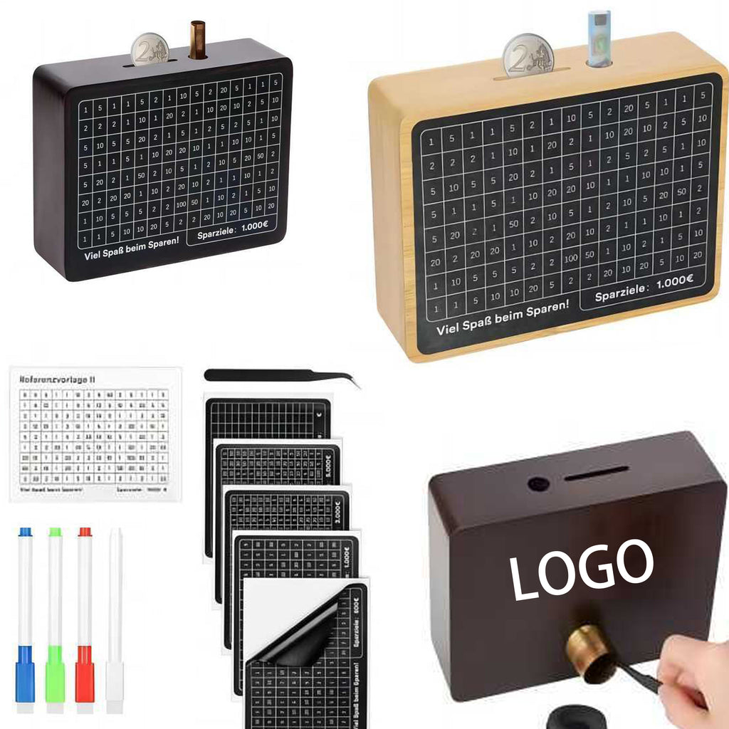 Recordable Coin Bank With Pen