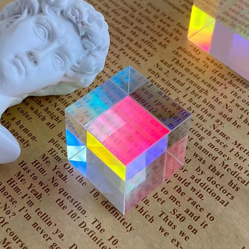 Color-combination Prism Crystal Cube