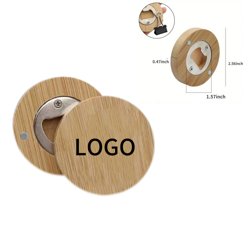 Bamboo Magnetic Bottle Opener