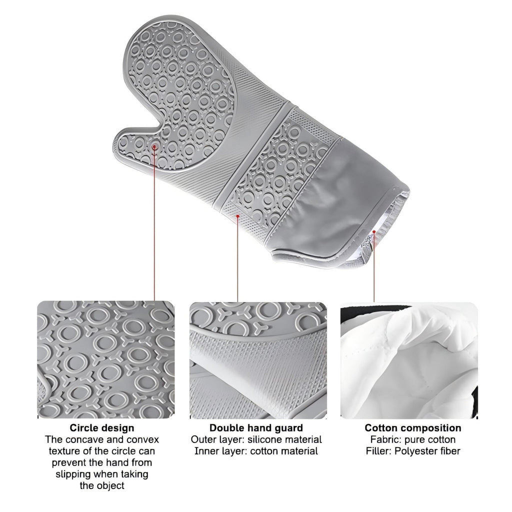 Soft Silicone Oven Mitts
