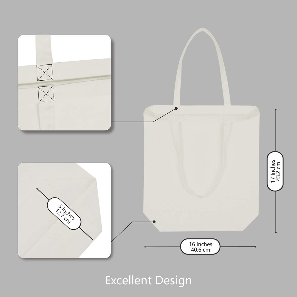 Custom Cotton Grocery Tote Bag