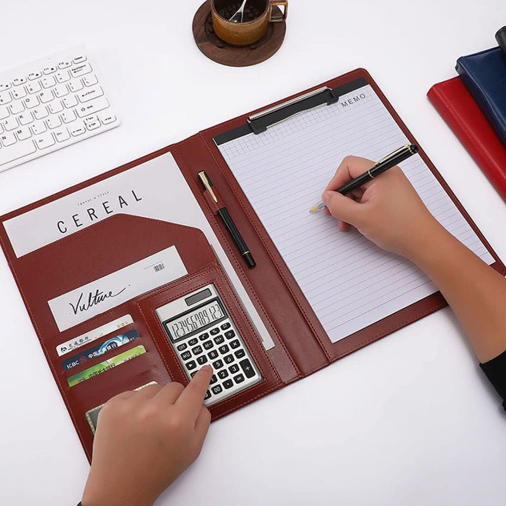 Multifunctional Leather Conference Folder