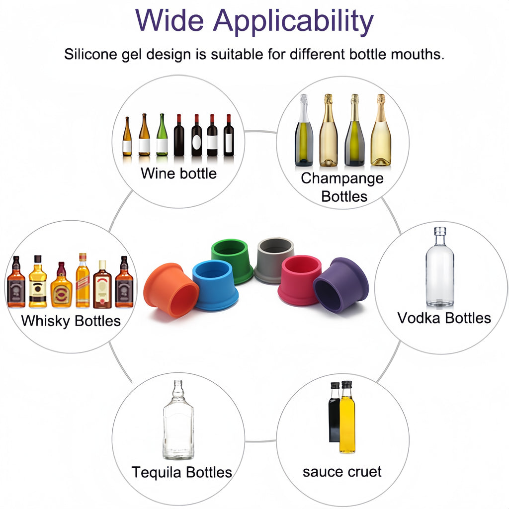 100% Silicone Wine Bottle Stopper