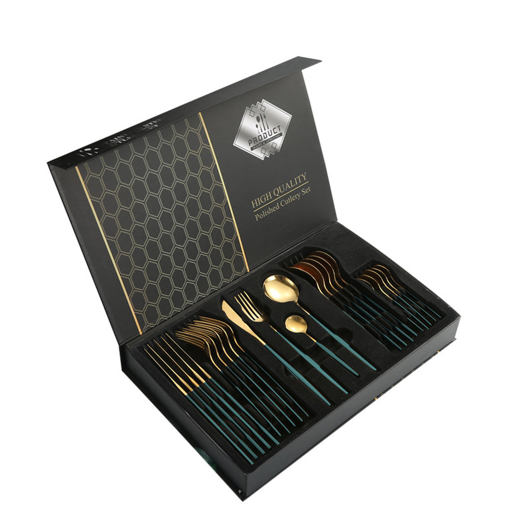 Stainless Steel Cutlery 24-Piece Set
