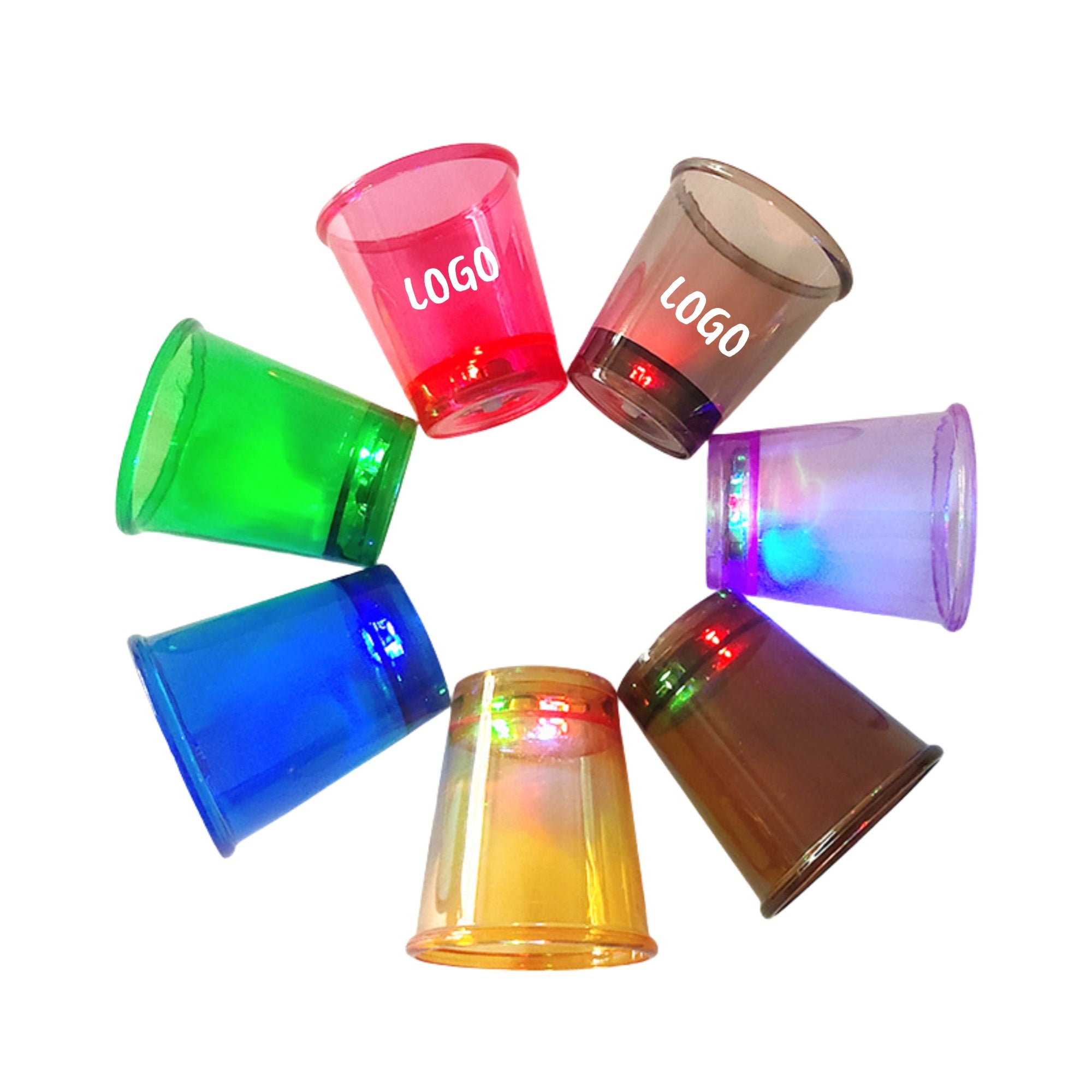 Plastic Shot Glass with LED Light