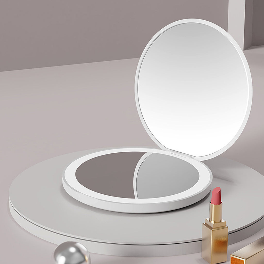 Handheld Led Compact Travel Makeup Mirror