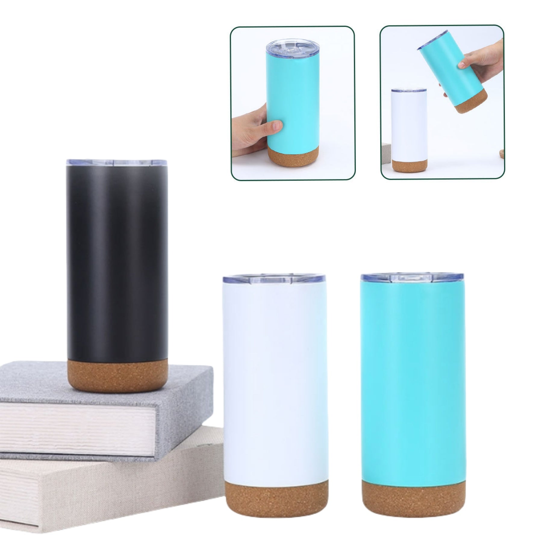 16OZ Car Cup With Cork Bottom