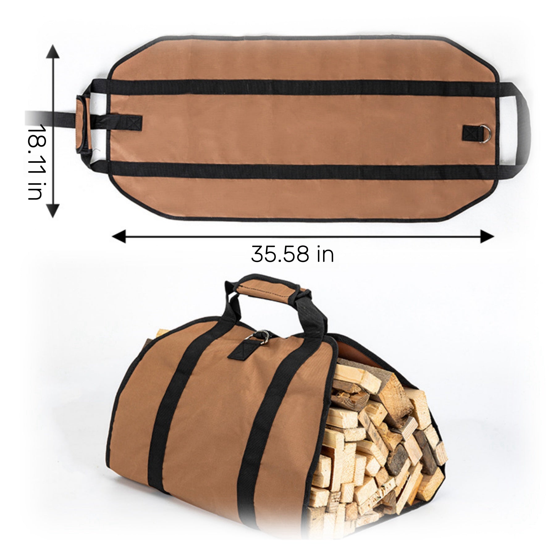 Portable Handheld Firewood Storage Bag