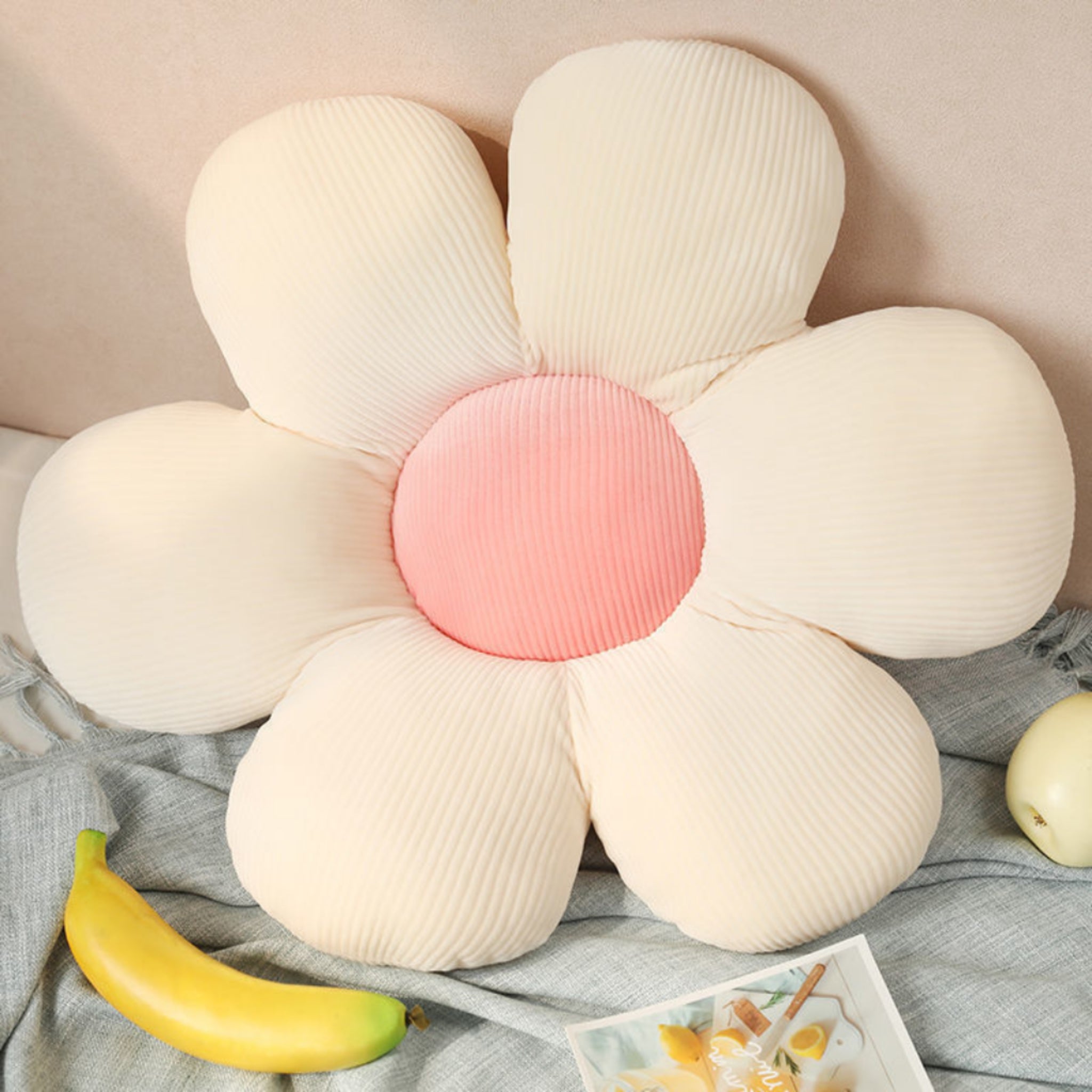 Sunflower Floor Cushion Memory Foam Washable Seat Pad