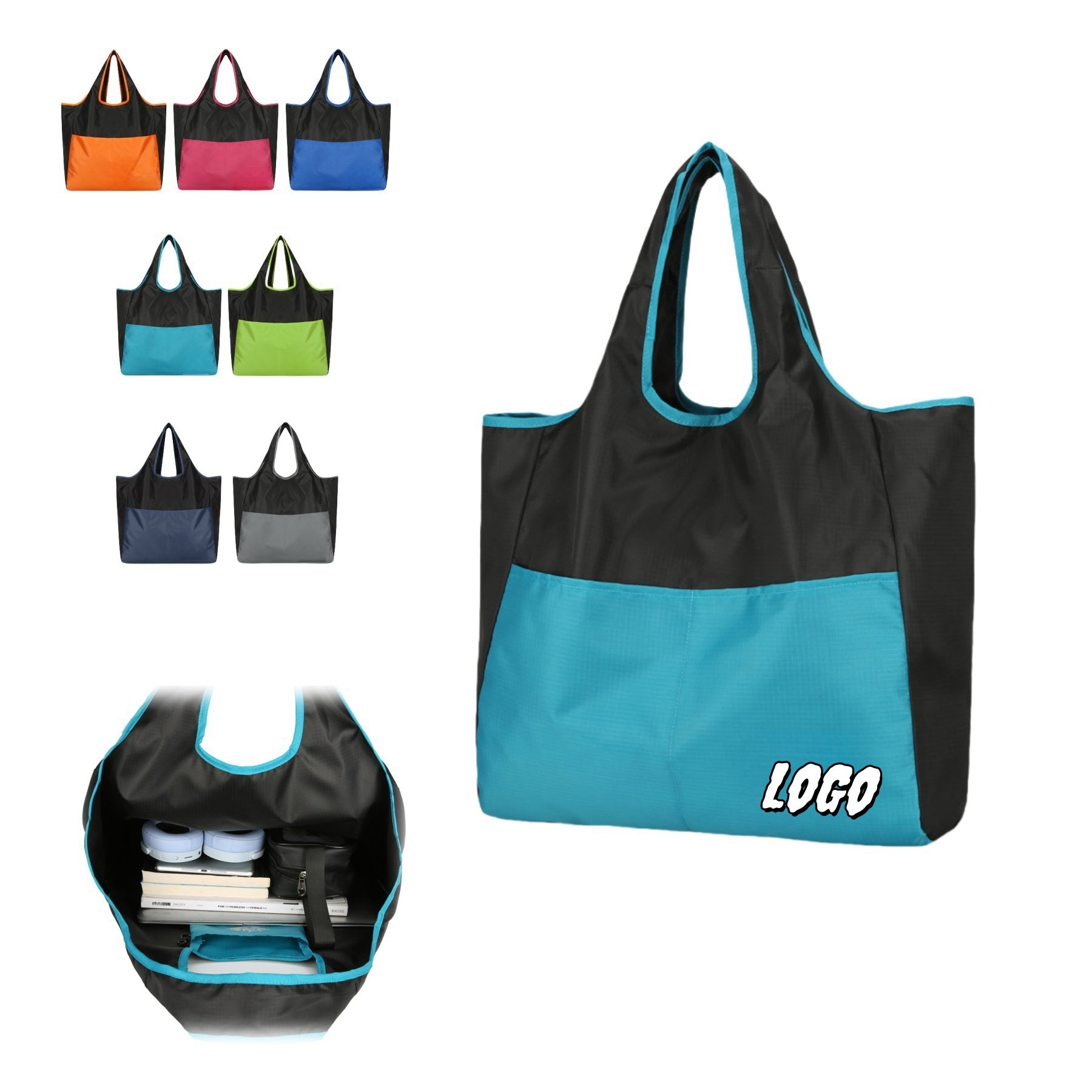 Shoulder - carried Foldable Bag