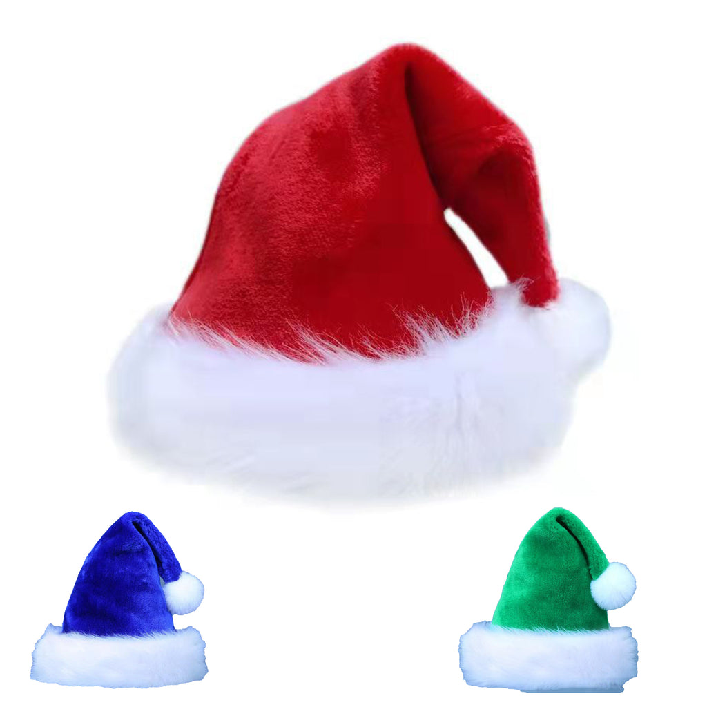 Thickened Plush Santa Hat