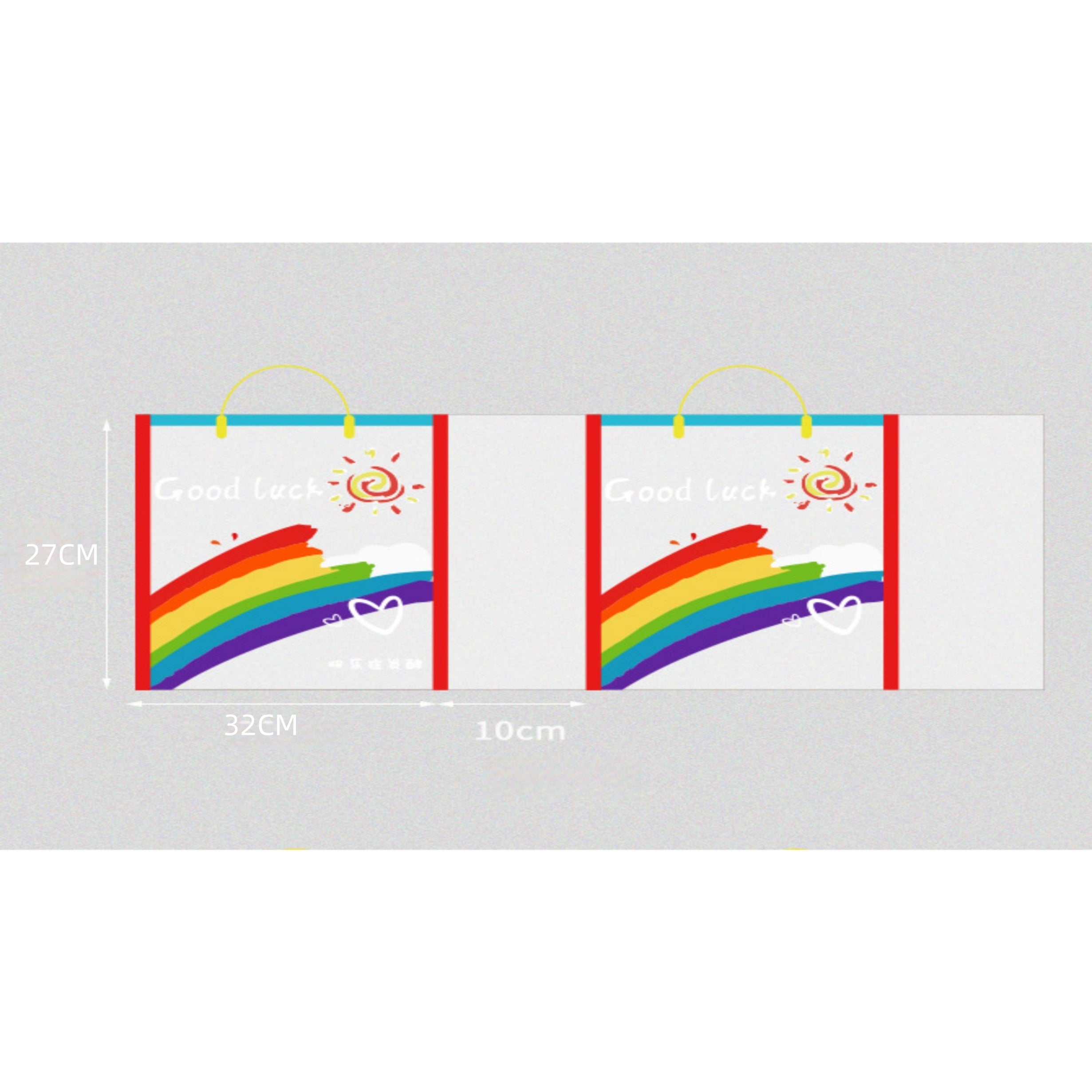 Rainbow Clear PVC Tote Bag