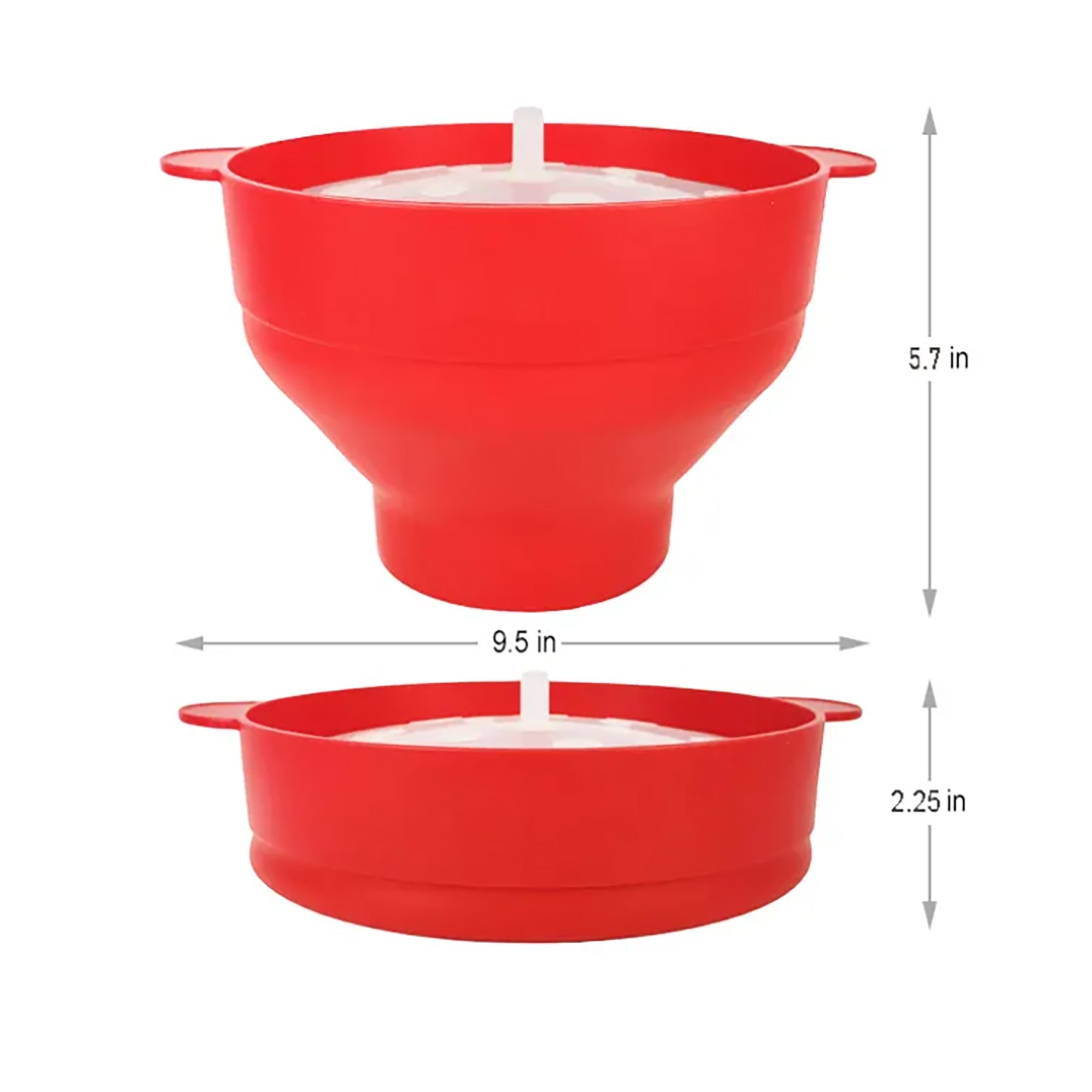 Silicone Popcorn Popper With Handles