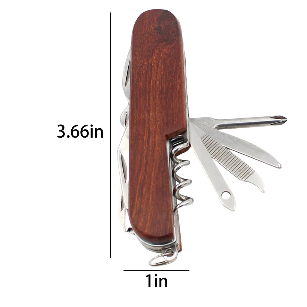 Rosewood Handle Stainless Steel Multifunctional Knife