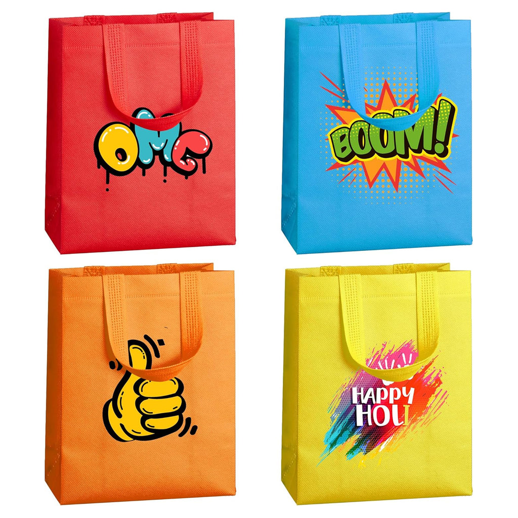 Color Reusable Gift Bags With Handles
