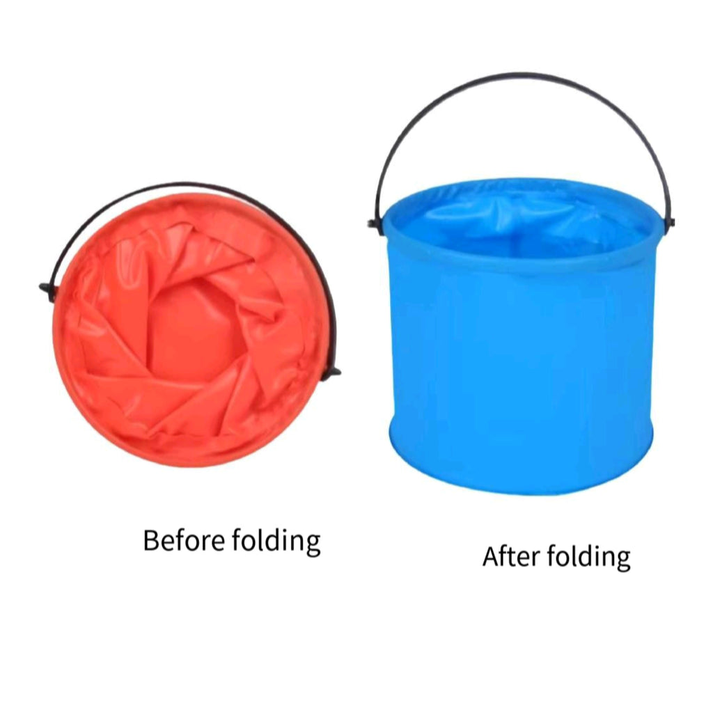 Collapsible Multipurpose Bucket For Art And Beach