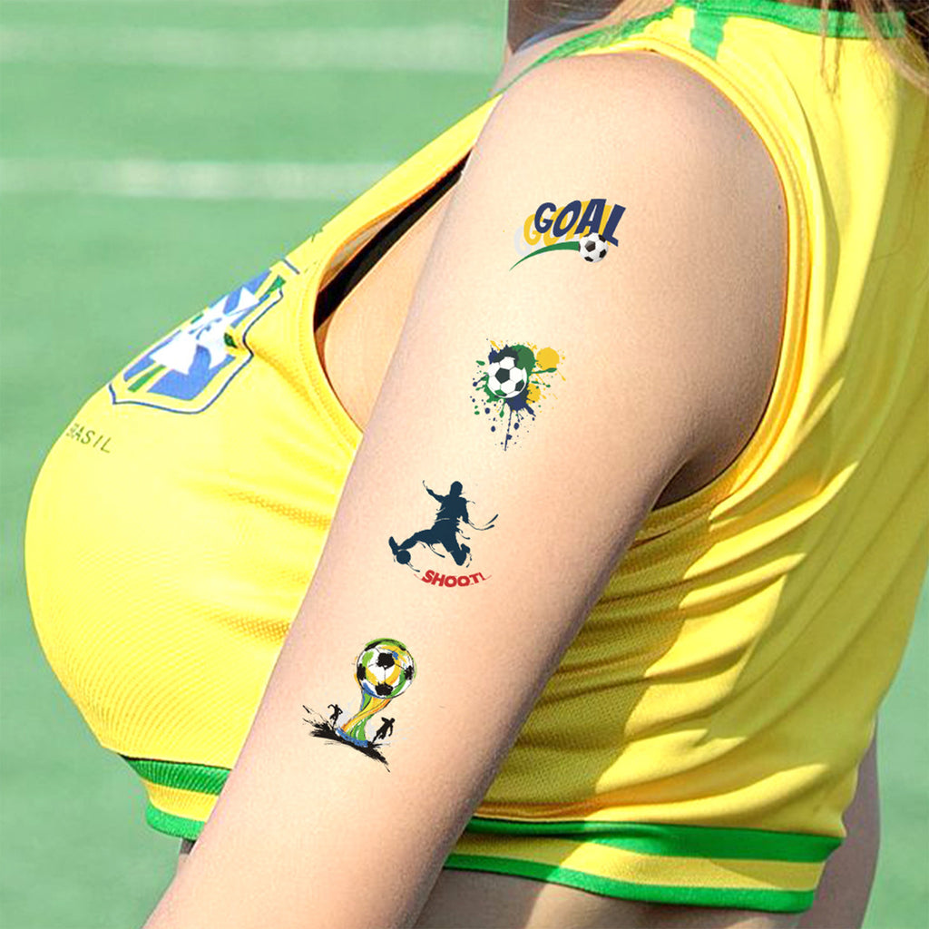 Customizable Football Fan Temporary Tattoos Body Stickers