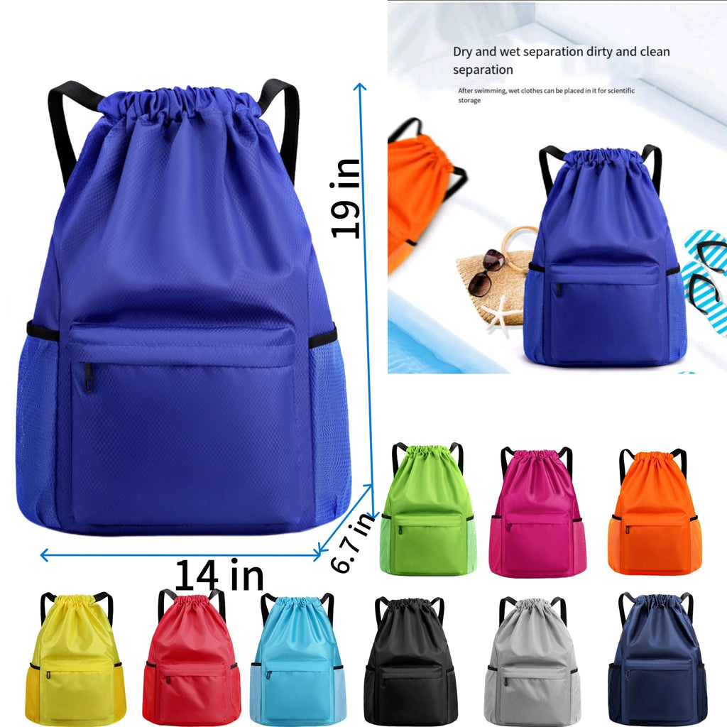 Multi Purpose Dry Wet Separation Drawstring Bag