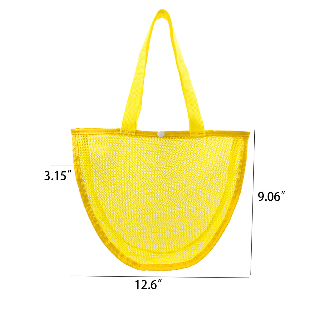 Children's Colorful Mesh Beach Seashell Bags