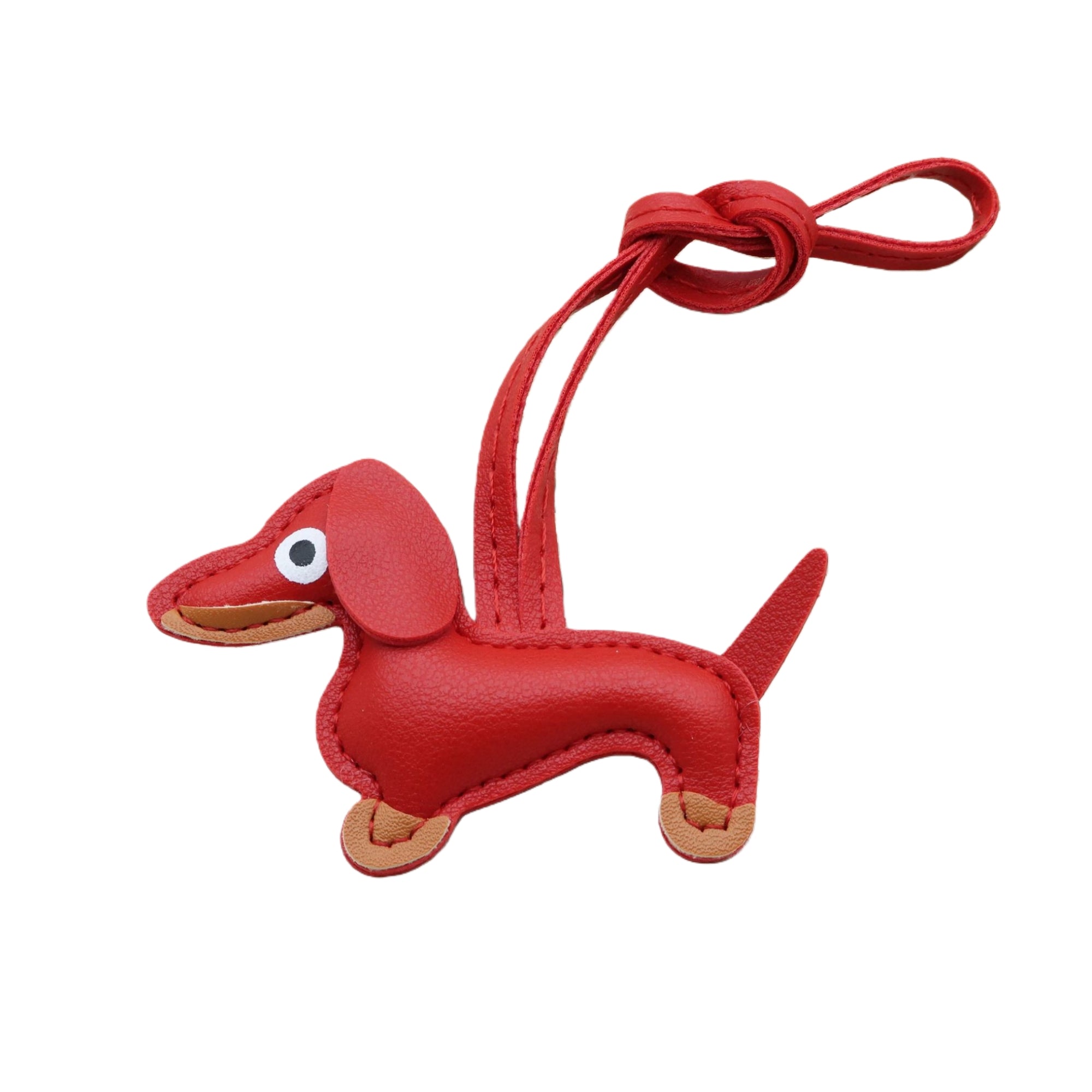 Cartoon Leather Puppy Bag Charm