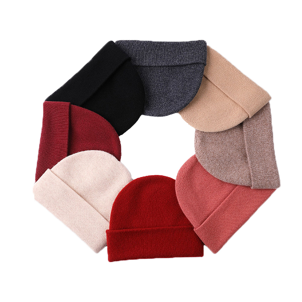 Warm Solid Color Woolen Beanie