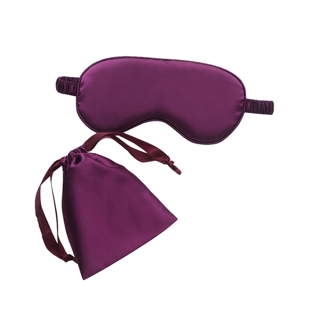 Imitation Silk Storage Eye Mask Cloth Bag Two-Piece Set
