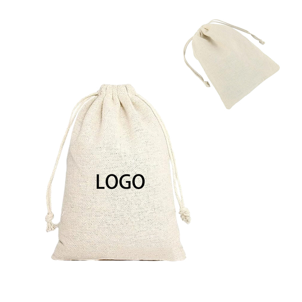 Burlap Bag With Drawstring