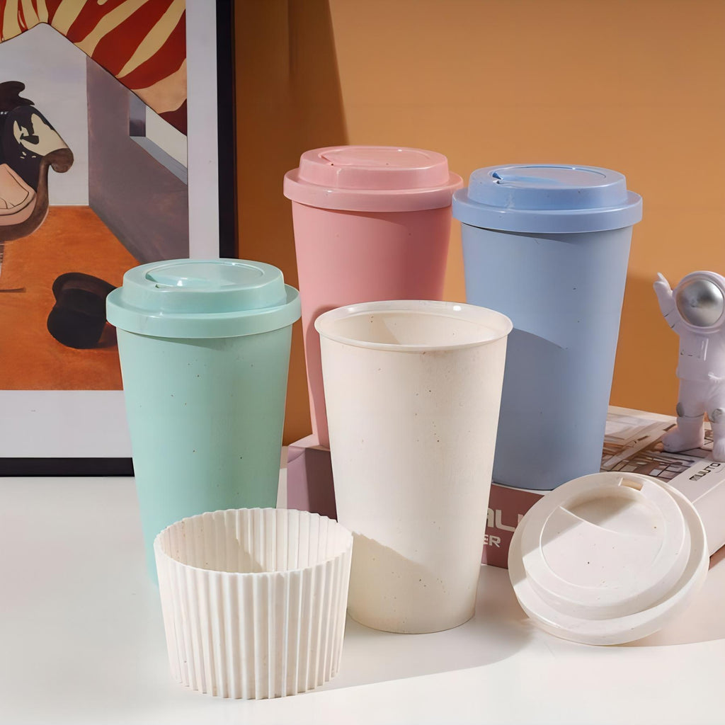 Plastic Travel Mugs with Lid