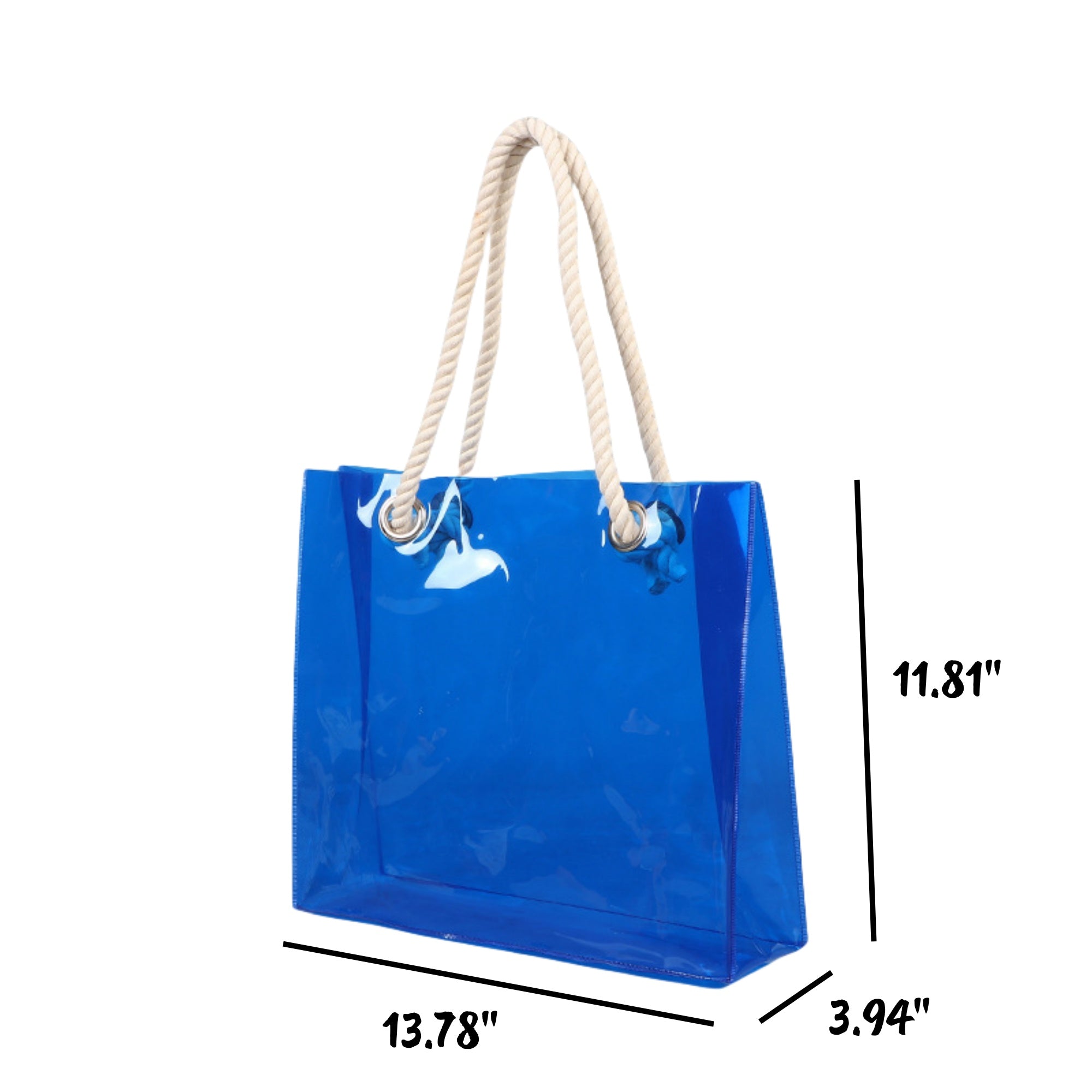 Colorful Transparent PVC Tote Bag