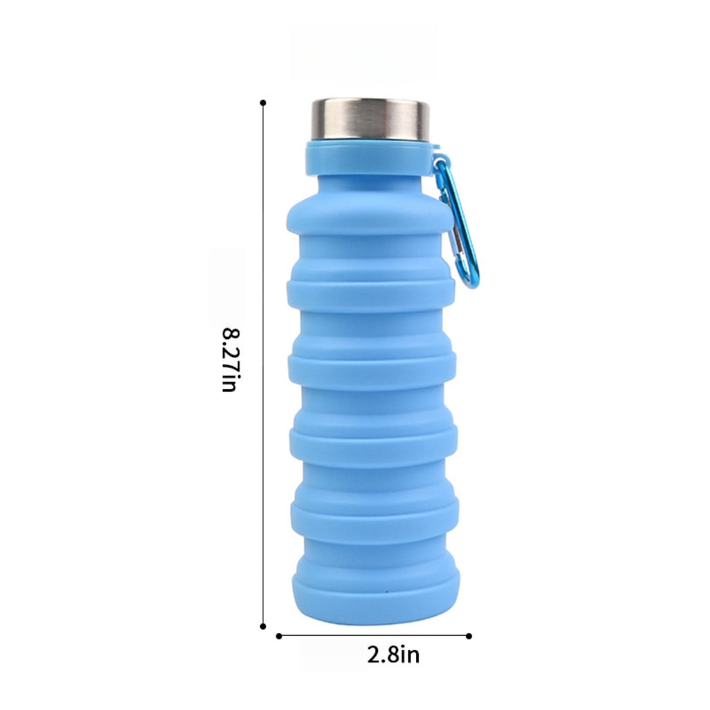 17-Ounce Silicone Collapsible Water Bottle