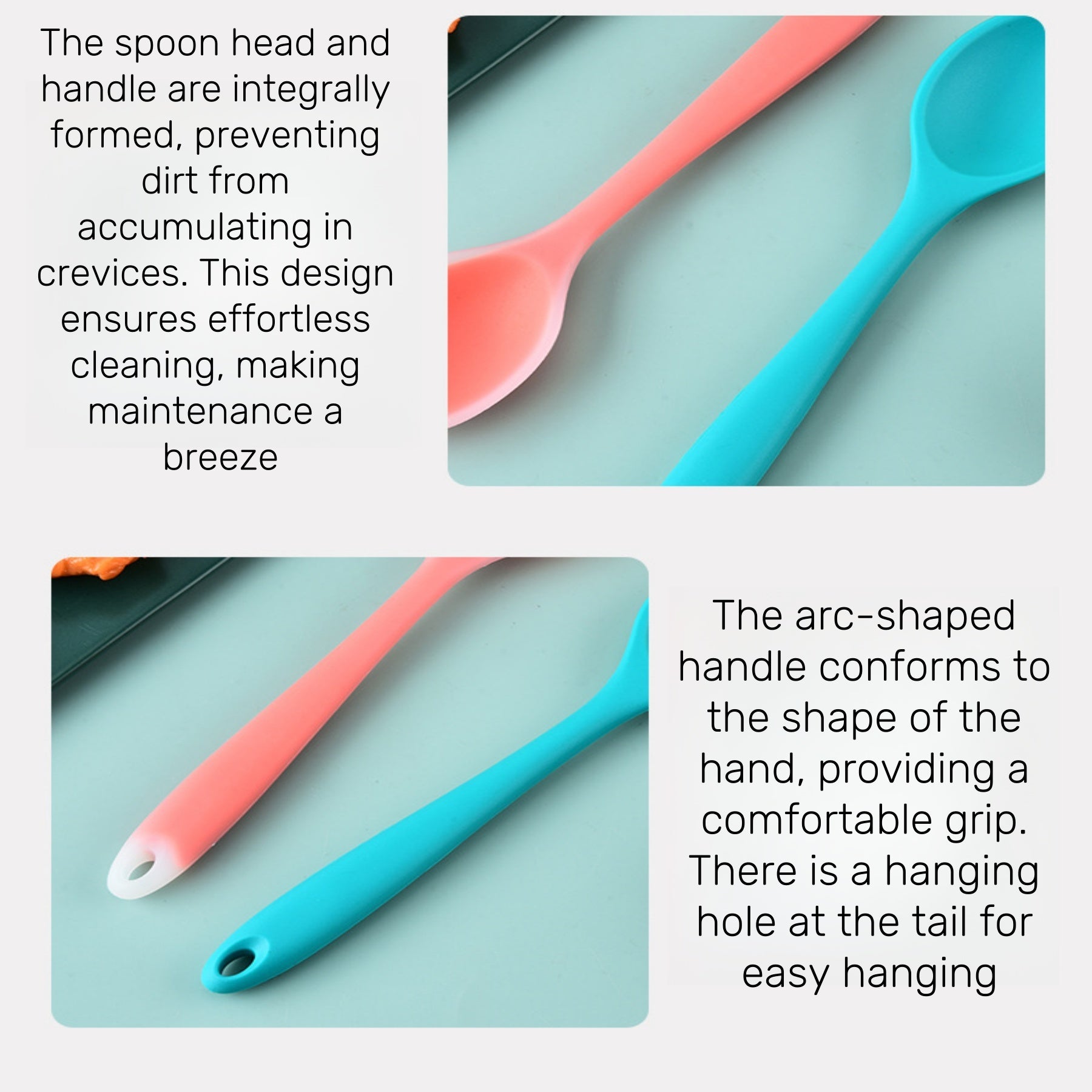 Heat-resistant Silicone Stirring Spoon