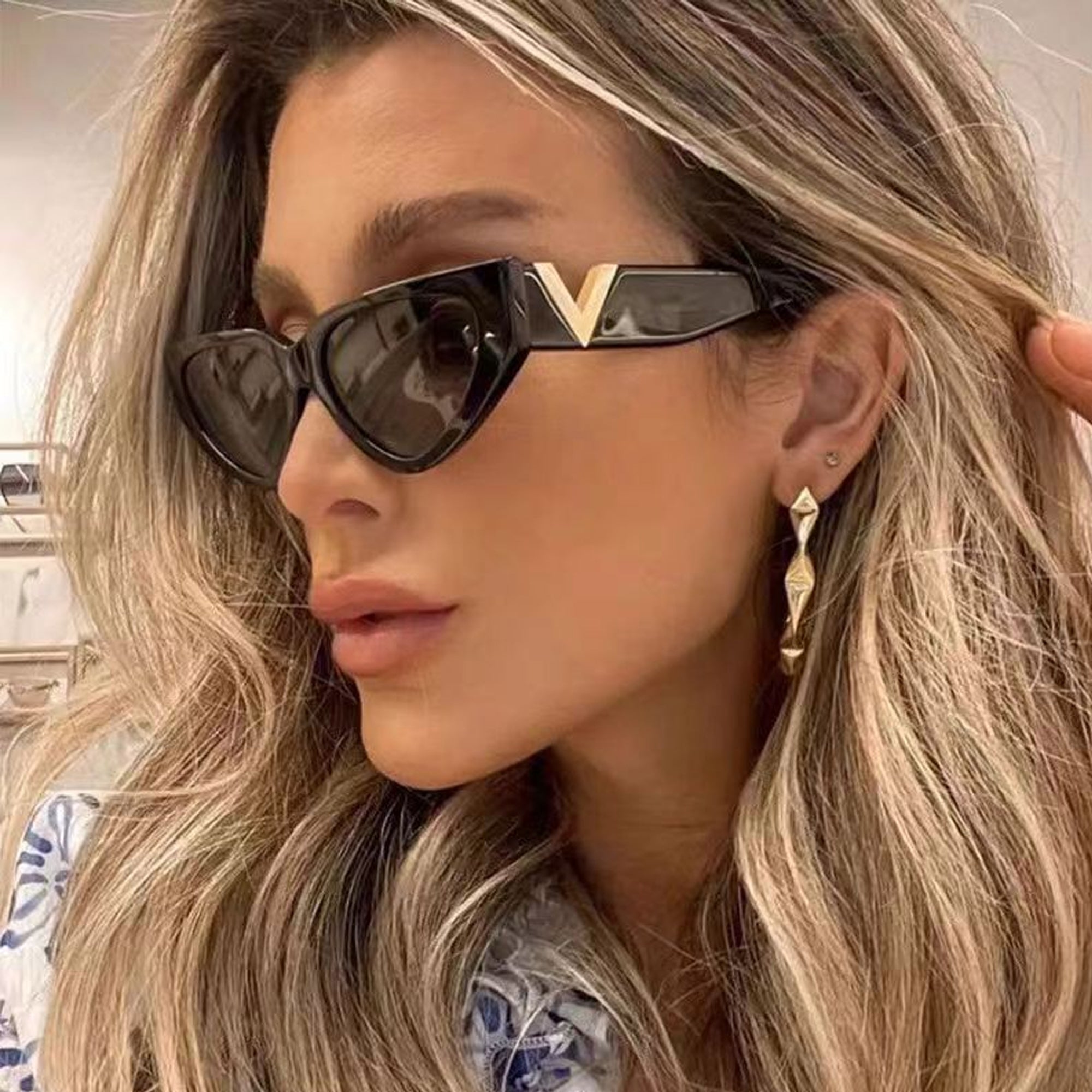 Cat Eye Fashion Street Shot Sunglasses