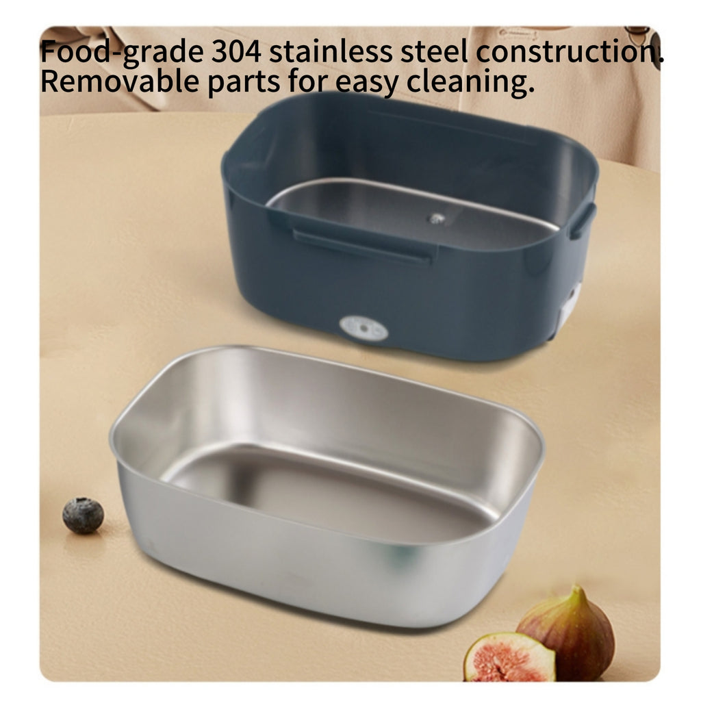 Stainless Steel Electric Lunch Box - Office Food Warmer 110V