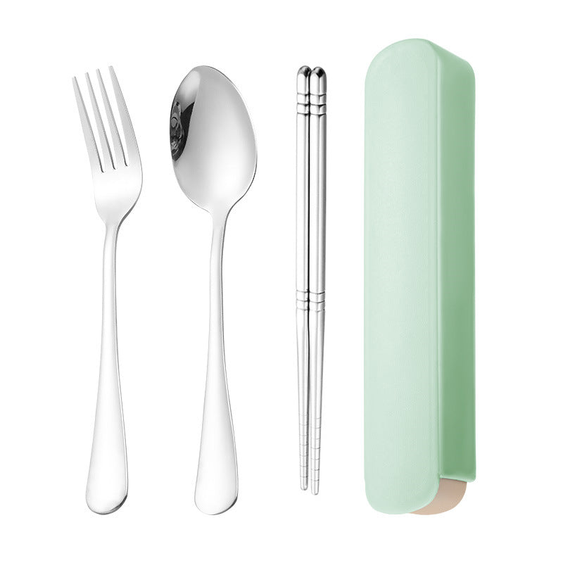 Three Piece Stainless Steel Tableware Set