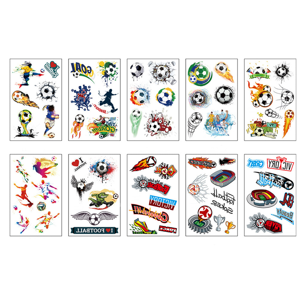 Customizable Football Fan Temporary Tattoos Body Stickers