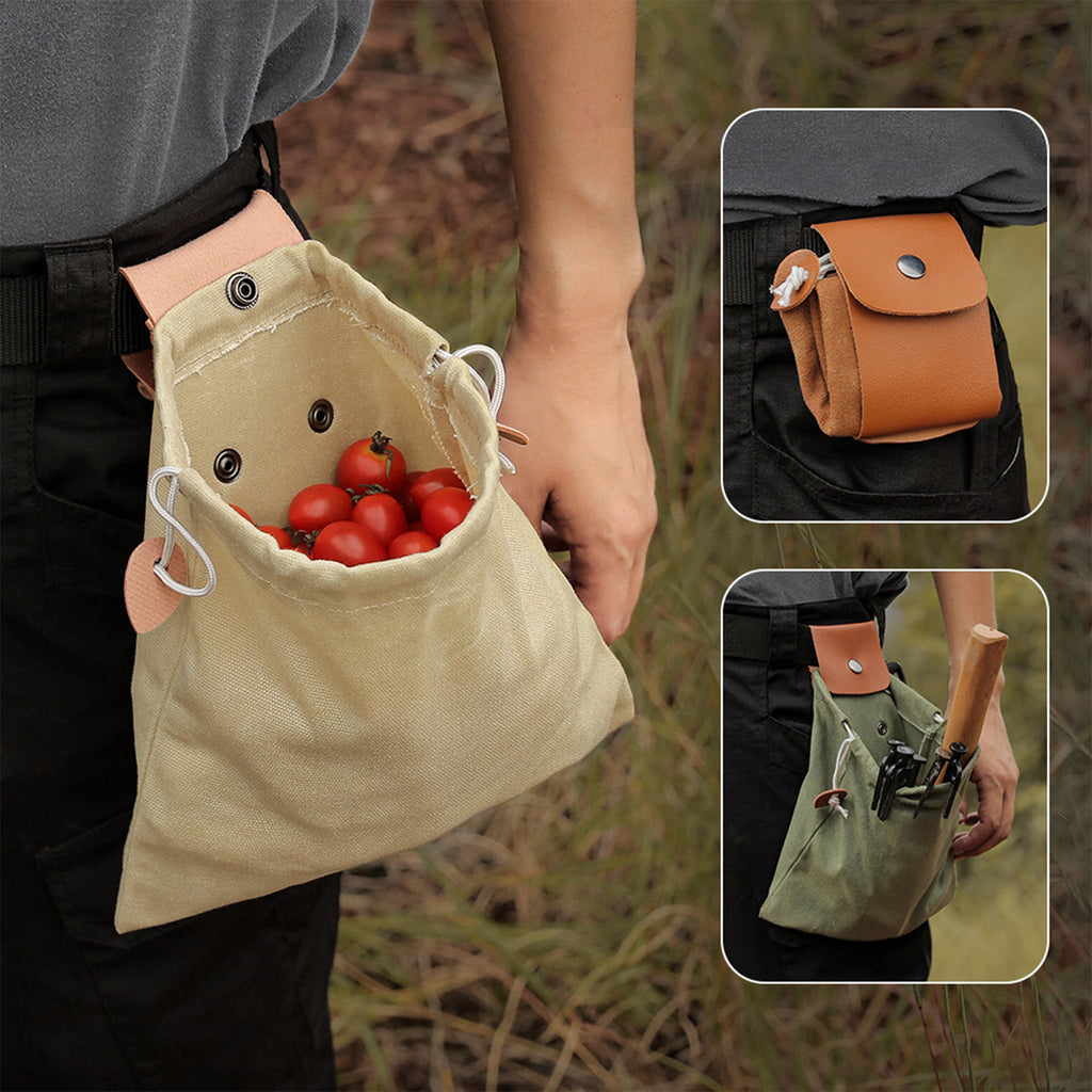 Outdoor Waist Mounted Folding Canvas Storage Toolkit