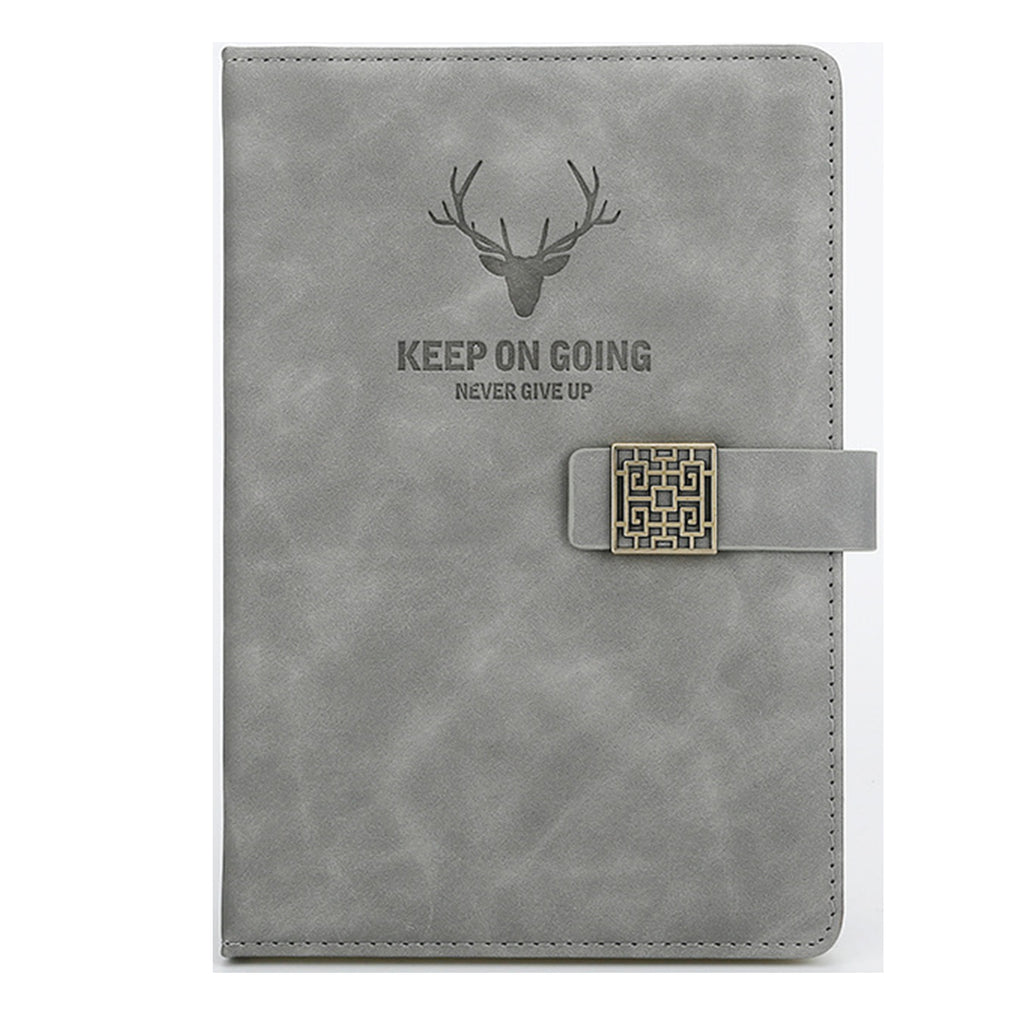 Deer Head Design Pu Leather Hardcover Notebook