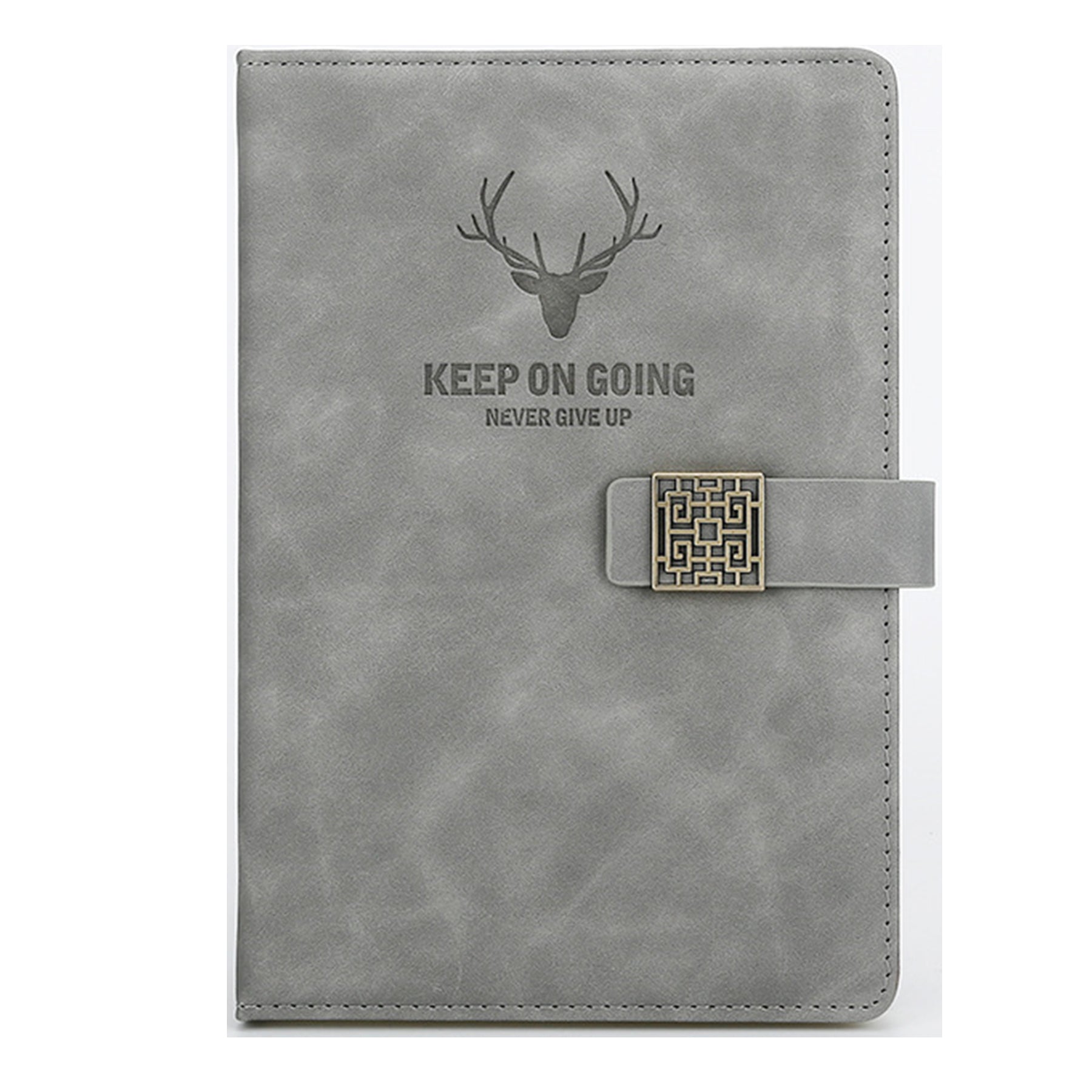 Deer Head Design Pu Leather Hardcover Notebook