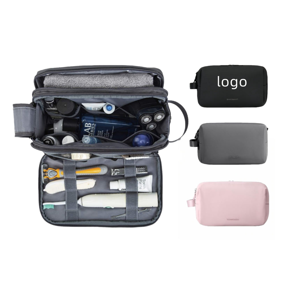 Large Capacity Multi Compartment Travel Toiletry Bag for Business Trips