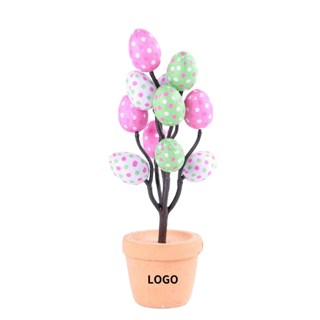 Simulated Easter Egg Potted Plant