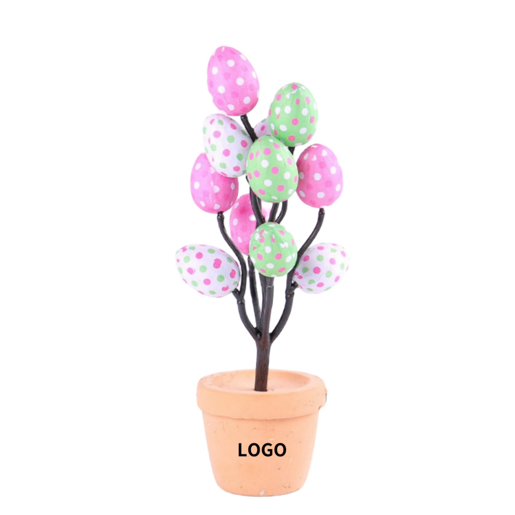 Simulated Easter Egg Potted Plant