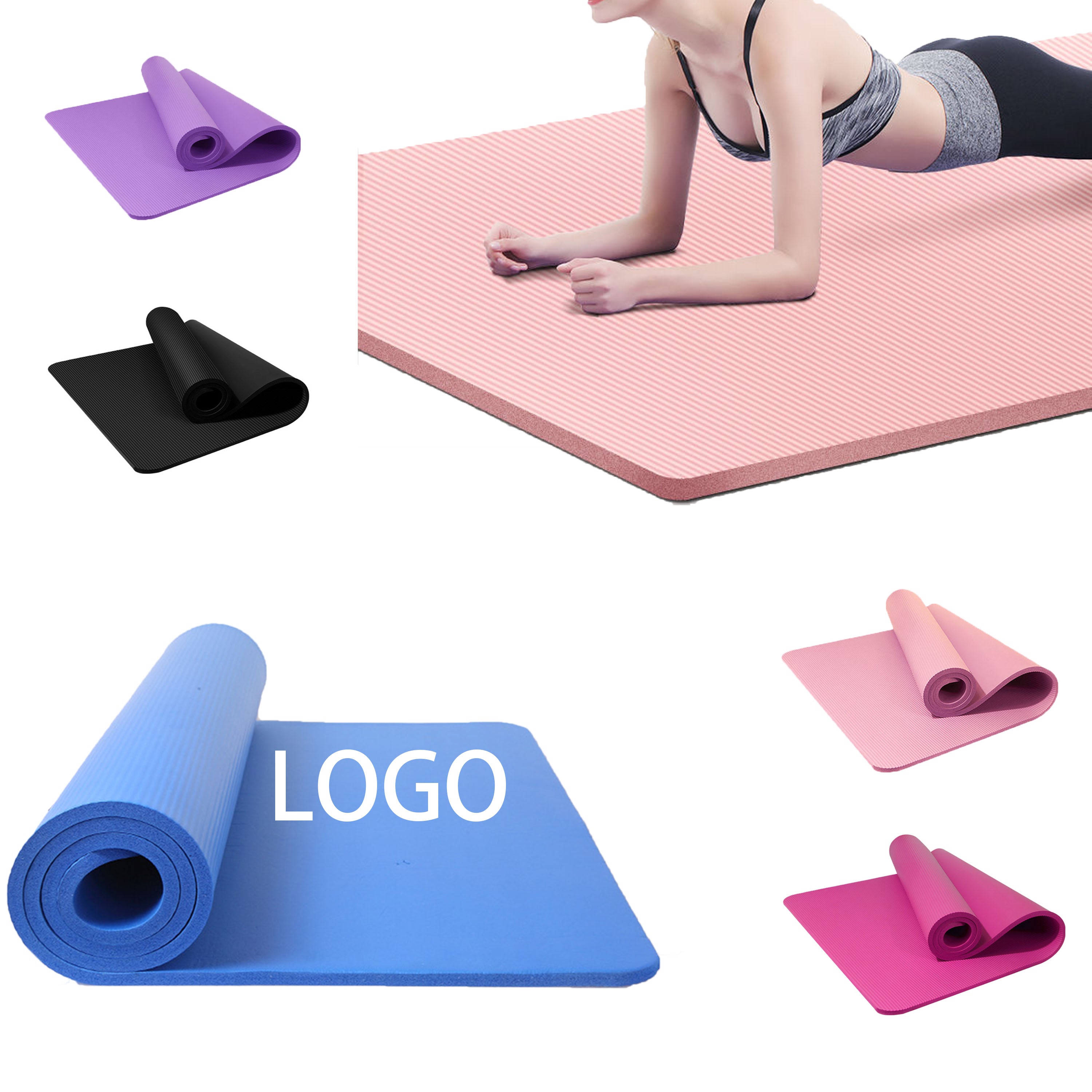 Adult Unisex Pilates Exercise Non-Slip Yoga Mat