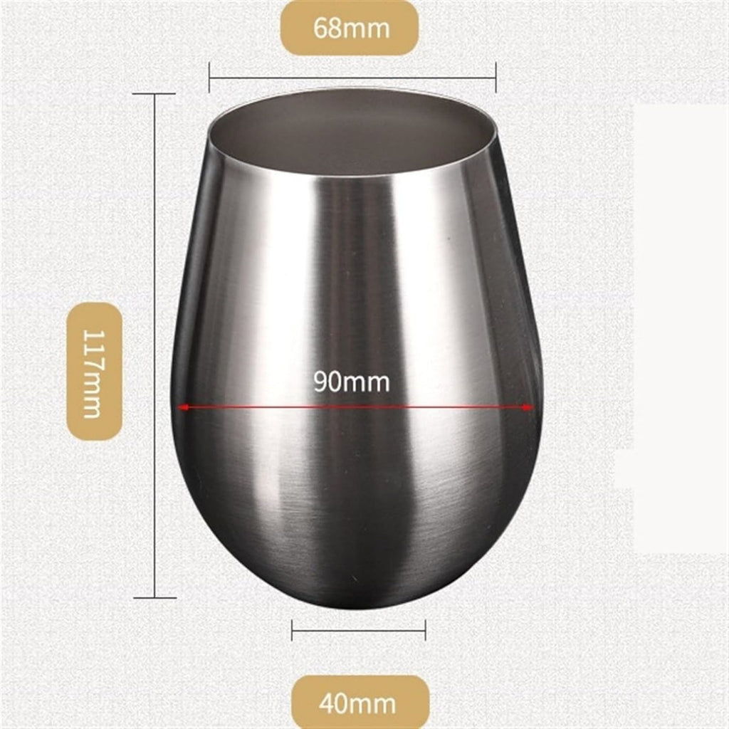 Stainless Steel Stemless Wine Glass