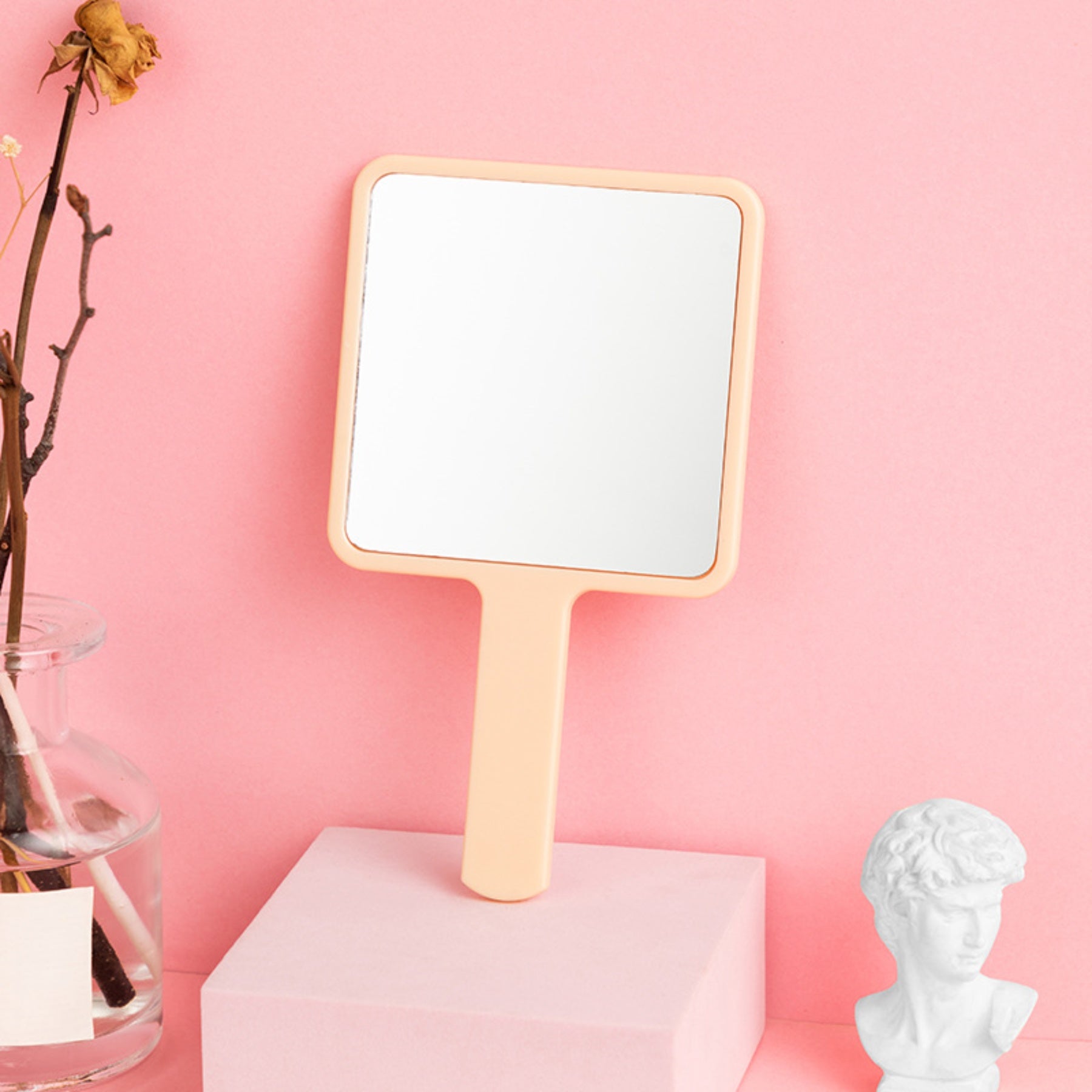 Square Handheld Makeup Mirror