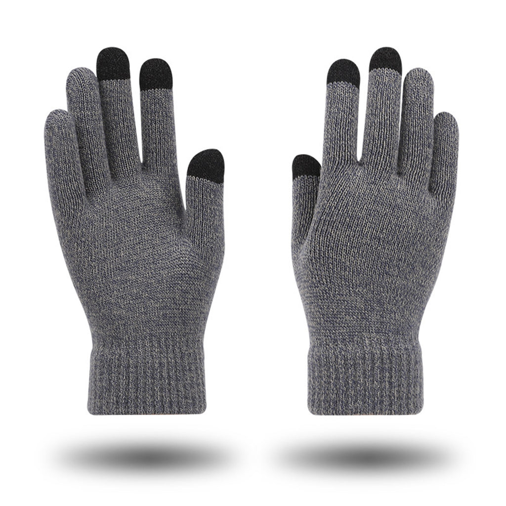 Touchscreen-Friendly Acrylic Knit Gloves