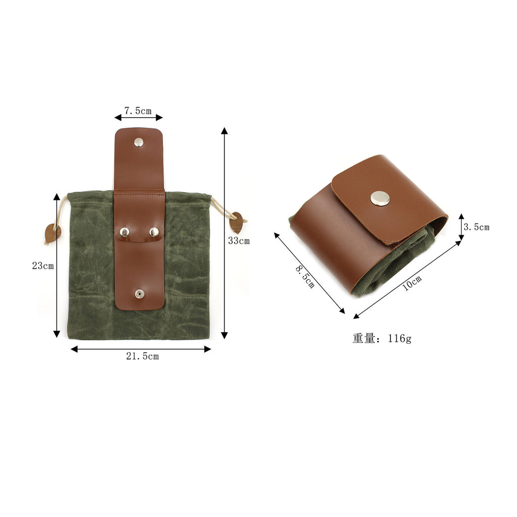 Waxed Canvas Outdoor Forest Foraging Pouch